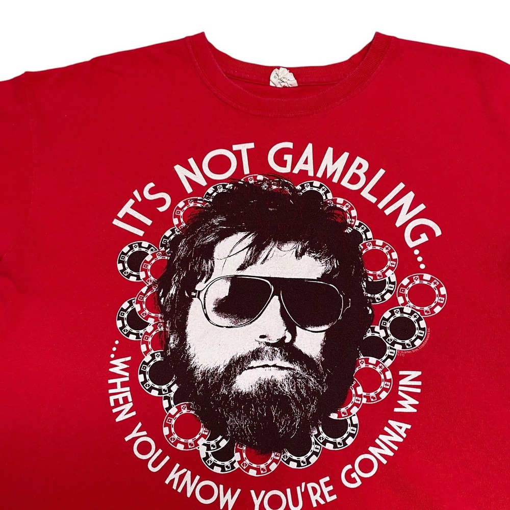 Y2K the hangover  It's Not Gambling Graphic funny T-Shirt - Picture 2 of 7